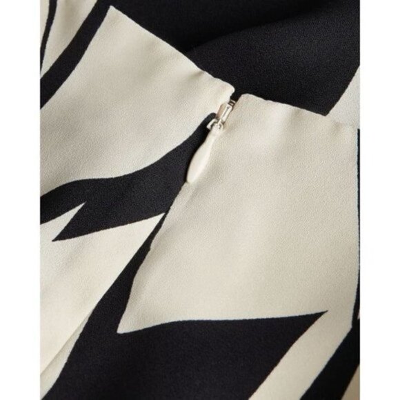 EXPRESS Abstract Print Draped Sheath Dress - Picture 8 of 12